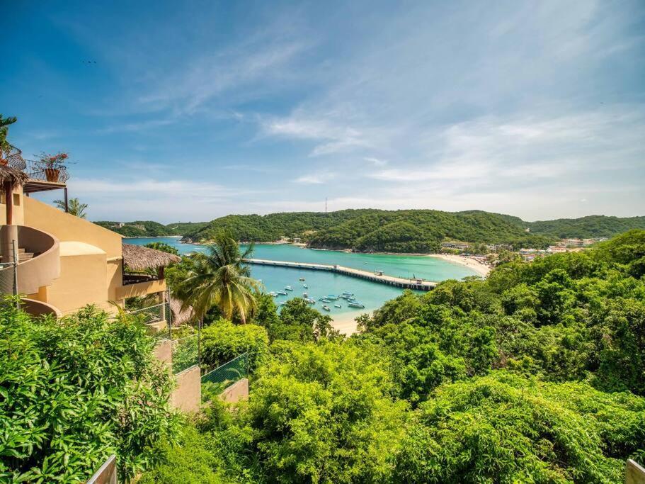 Casa Portamare - Modern Oceanfront Villa Santa Maria Huatulco Exterior photo